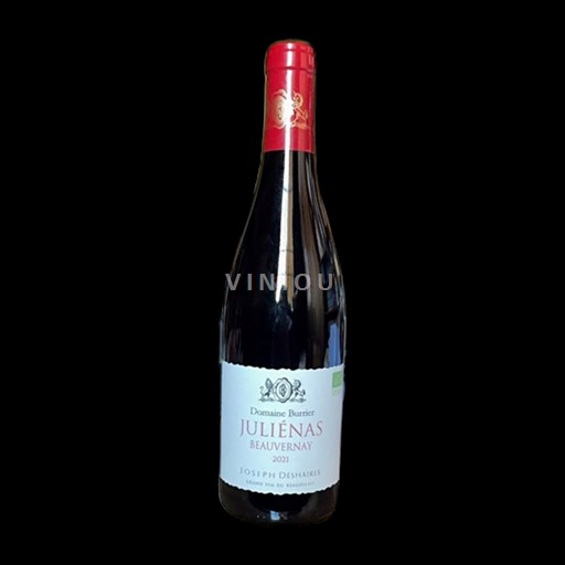 Vin Rouge sec Beauvernay Domaine S Burrier 2021 France Beaujolais Juliénas AOC bio