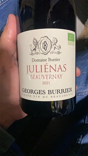 Beaujolais Juliénas Domaine Burrier Beauvernay 2021