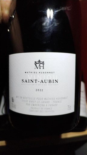 Burgundsko Saint-Aubin Mathieu Hugonnot 2022
