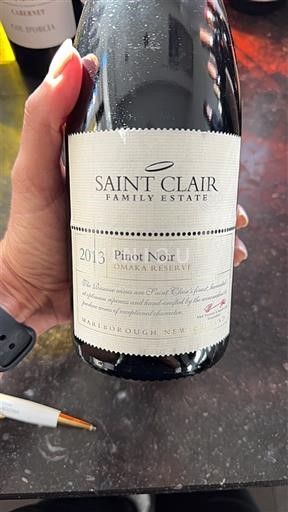 Marlborough Không được chỉ định Saint Clair Omaka Reserve 2013