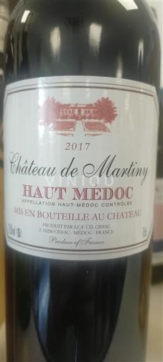 Burdeos Haut-Médoc Château Martiny 2017