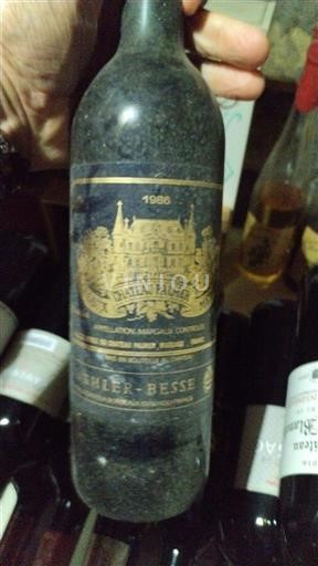 Bordeaux Margaux Grand Cru Château Palmer 1986