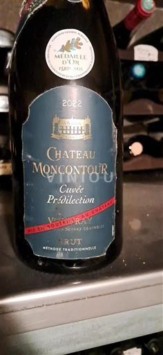 Loiren laakso Vouvray Château Moncontour Prédilection 2022