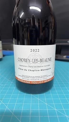 Burgundija Chorey-lès-Beaune Domaine Tollot-Beaut Pièce du Chapitre-Monopole 2022