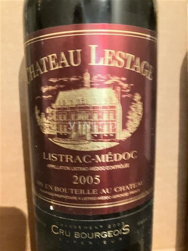 Burdeos Listrac-Médoc Cru Bourgeois Château Lestage 2005