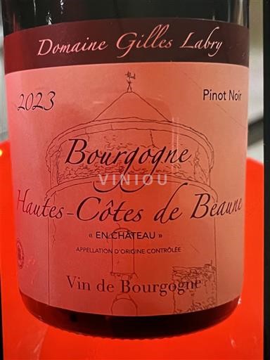 Bourgogne Hautes Côtes de beaune Domaine Gilles Labry En Château 2023