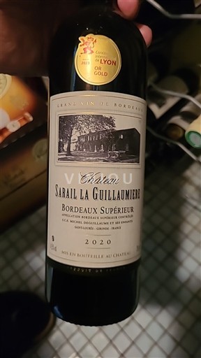 Bordeaux Bordeaux Supérieur Château Sarail La Guillaumée 2020