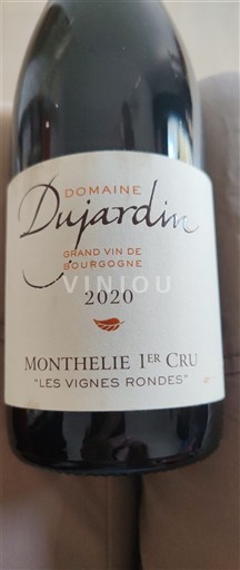 Burgundi Monthélie Premier Cru Domaine Dujardin Les Vignes Rondes 2020