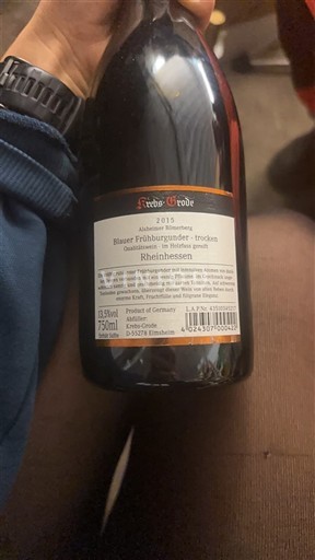 Rheinhessen Krebs-Grode Blauer Frühburgunder 2015