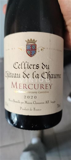Bourgondië Mercurey Château La Chaume 2020