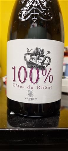 Rhônedalen Côtes du Rhône Xavier 100% Icke årgångsbetecknad
