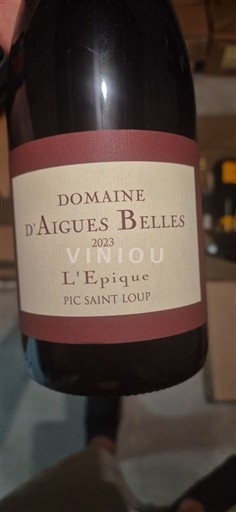 Vin Rouge sec L'Epique Domaine Aigues Belles 2023 France Languedoc Pic-saint-loup AOC
