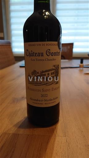 Bordeaux Puisseguin-Saint-Émilion Château Coutet Les Terres Chaudes 2022