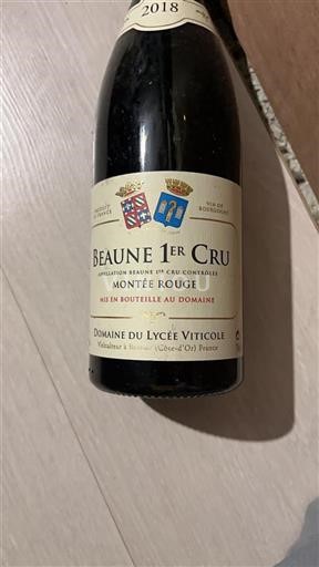 Burgundi Beaune Premier Cru Domaine Lycée Viticole Montée Rouge 2018