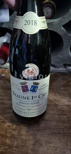 Burgundsko Beaune Premier Cru Domaine Lycée Viticole Montée Rouge 2018
