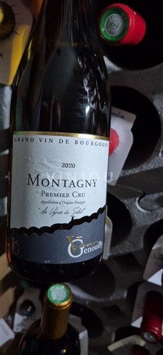 Bourgondië Montagny Premier Cru Cave genouilly 2020