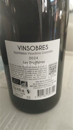 Rona dolina Vinsobres Les Truffières 2024