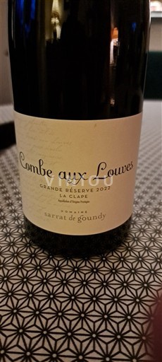 Languedoc La Clape Sarrat de Goundy Combe aux Louves Grande Réserve 2022