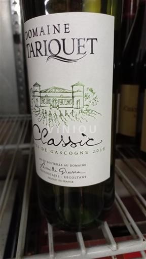 Sud-Vest Côtes de Gascogne Domaine Tariquet Classic 2018