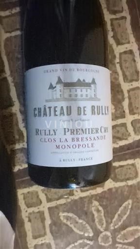 Bourgogne Rully Premier Cru Château Rully Clos la Bressande Monopole Non Millésimé