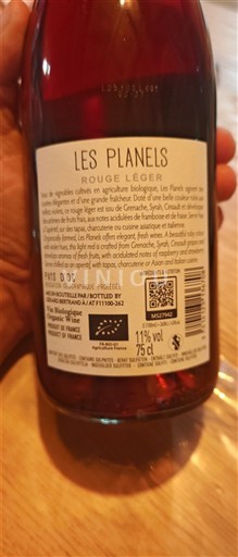 Languedoc-Roussillon Pays d'Oc Les Planels Rouge Léger 2024
