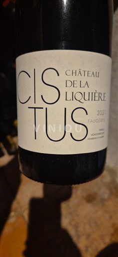 Languedoque Faugères Château La Liquière Cistus 2021