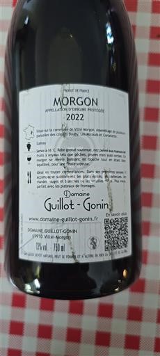 Beaujolais Morgon Domaine Guillot-Gonin 2022