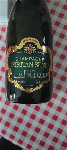 Champaña Champán Cristian Senez Brut Sin añada
