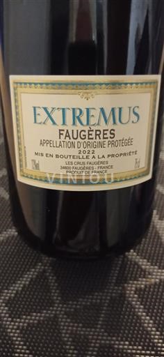 Languedoc Faugères Les Crus Faugères Extremus 2022
