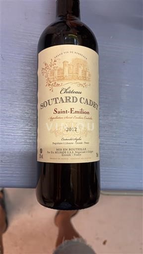 Bordeaux Saint-Émilion Château Soutard Cadet 2012