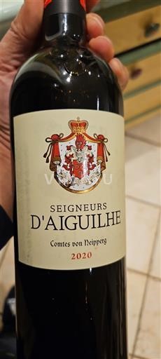 Bordeaux Castillon Côtes de Bordeaux Seigneurs Aiguilhe 2020