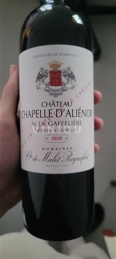 Bordeaux Bordeaux Supérieur Château Chapelle Aliénor 2020