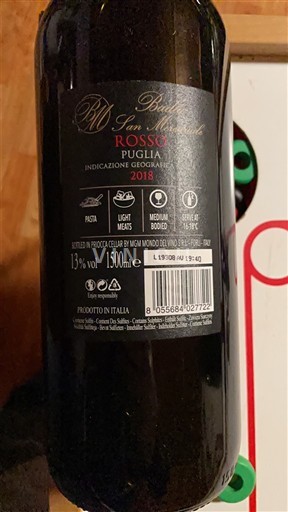 Apulia Wines Unspecified Botter San Antini 2018