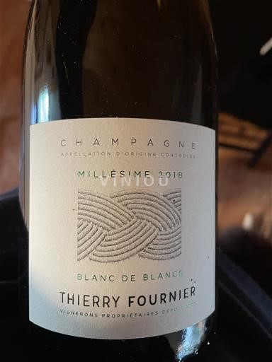 Champaña Champán Thierry Fournier Blanc de Blancs 2018