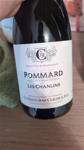 Borgonha Pommard Cluzeaud Jean-Claude & Fils Les Chanlins 2022