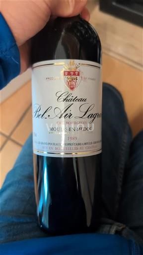 Bordeaux Moulis-en-Médoc Cru Bourgeois Château Bel-Air Lagrave 1989