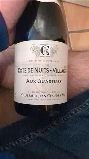 Bourgondië Côte de Nuits Villages Cluzeaud Jean-Claude & Fils Aux Quartiers 2021