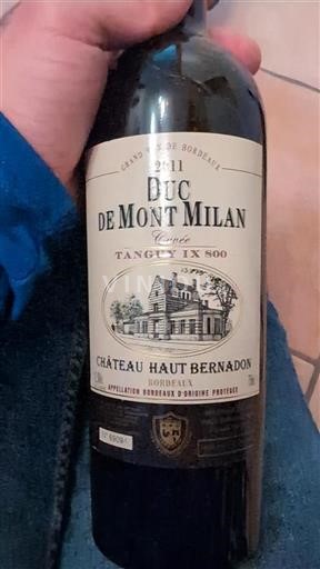 Bordeaux Château Haut-Bernadon Tanguy IX 800 2011