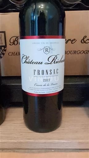 Bordeaux Fronsac Château Richot de la Veuve 2015