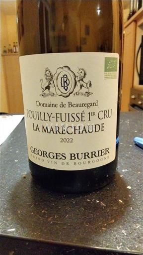 Bourgogne Pouilly-fuissé Premier Cru Domaine Beauregard La Maréchaude 2022