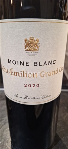 Bordeaux Saint-Émilion Grand Cru Moine Blanc 2020