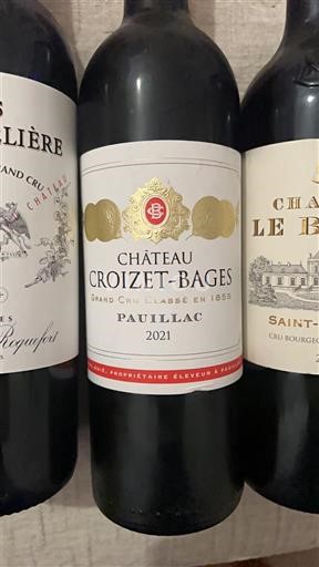 Bordeaux Pauillac Grand Cru Croizet-Bages 2021