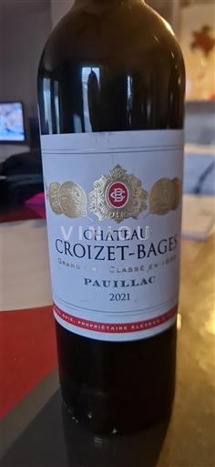 Bordeaux Pauillac Grand Cru Croizet-Bages 2021