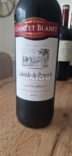 Bordeaux Lalande-de-Pomerol Chantel Blanet 2019