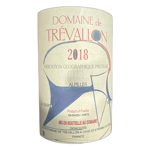 Alpit ja Rhônen maat Alpilles Domaine de Trévallon 2018