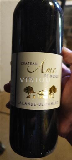 Bordeaux Lalande-de-pomerol Château Ame de Musset 2015