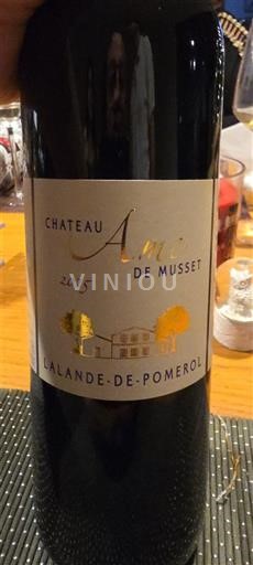 Bordeaux Lalande-de-pomerol Château Ame de Musset 2015