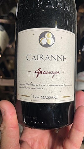 Vallée du Rhône Cairanne Loic Massart Apanage Non Millésimé