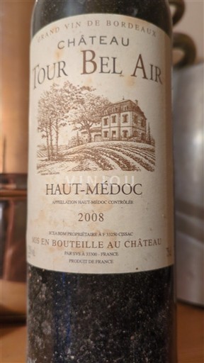 Bordeaux Haut-Médoc Château Tour Bel Air 2008