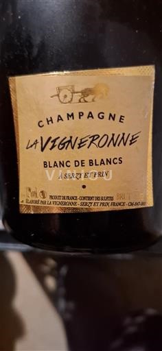 Champaña Champán La Vigneronne Blanc de Blancs Sin añada